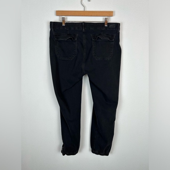 Paige Mayslie Jogger Pants Faded Mist Washed Black 32 - Picture 8 of 14